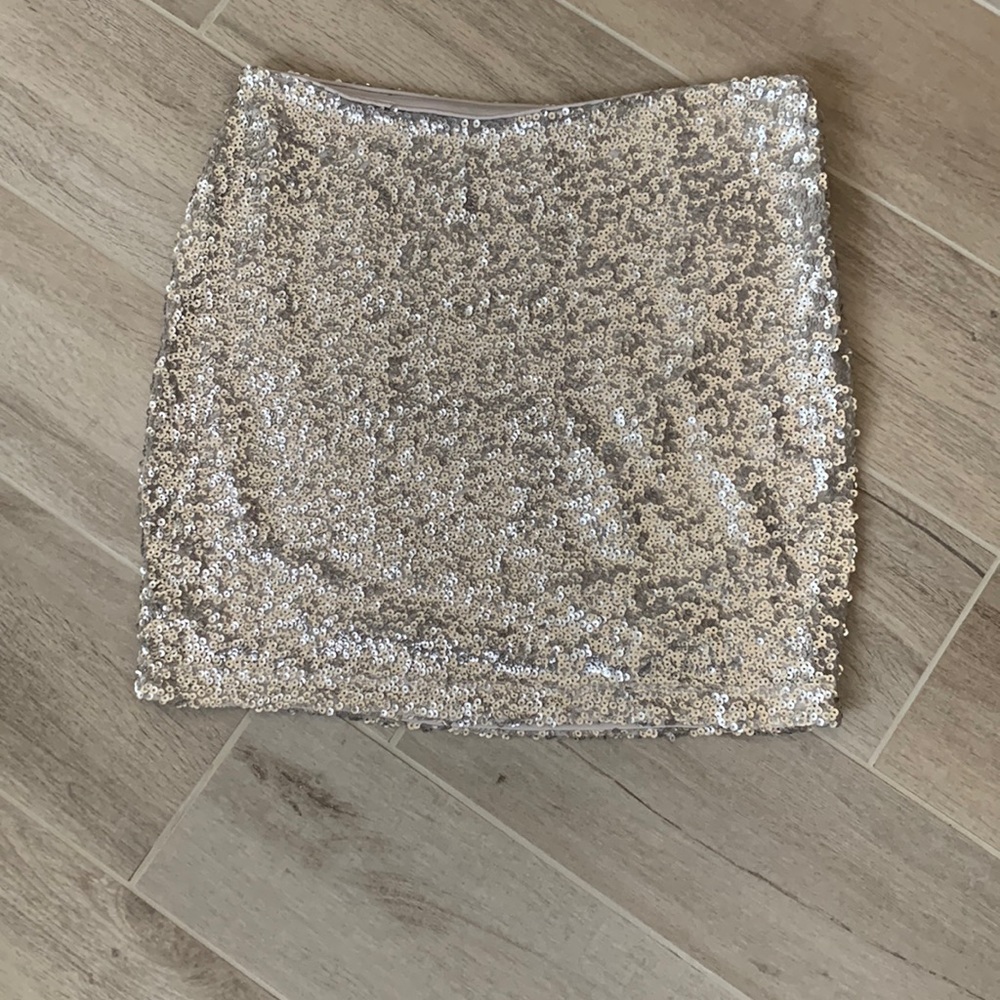 Sequin mini skirt SZ XS